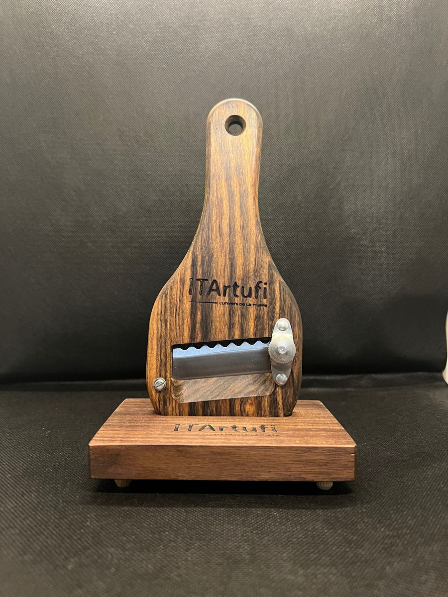 Mandoline pour la truffe en bois ovangkol massif - Made in Italy