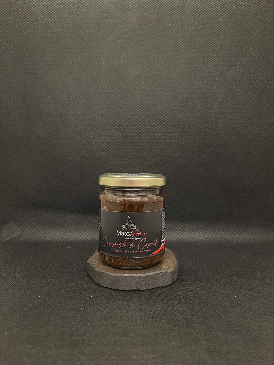 Compotée d'oignons rouges et peperone Crusco